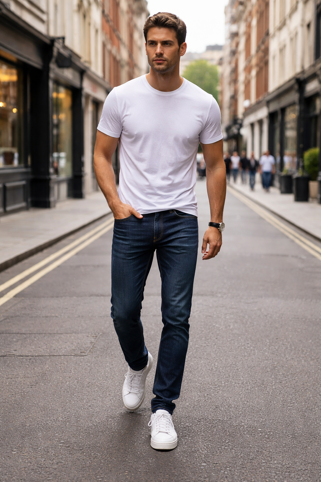 Slim Fit Dark Wash Jeans – Modern Everyday Denim