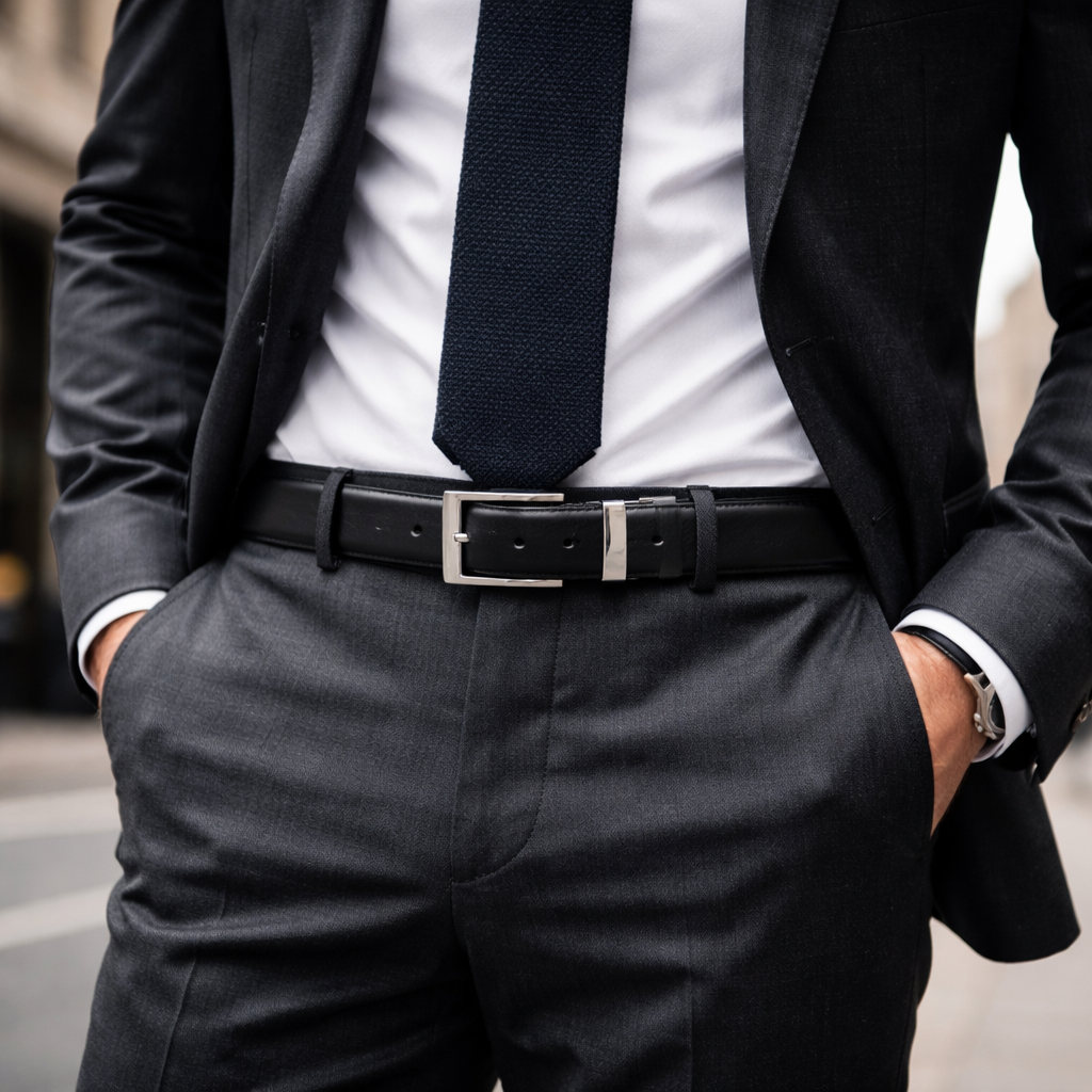 The Kensington Signature Leather Belt – Refined Italian Craftsmanship