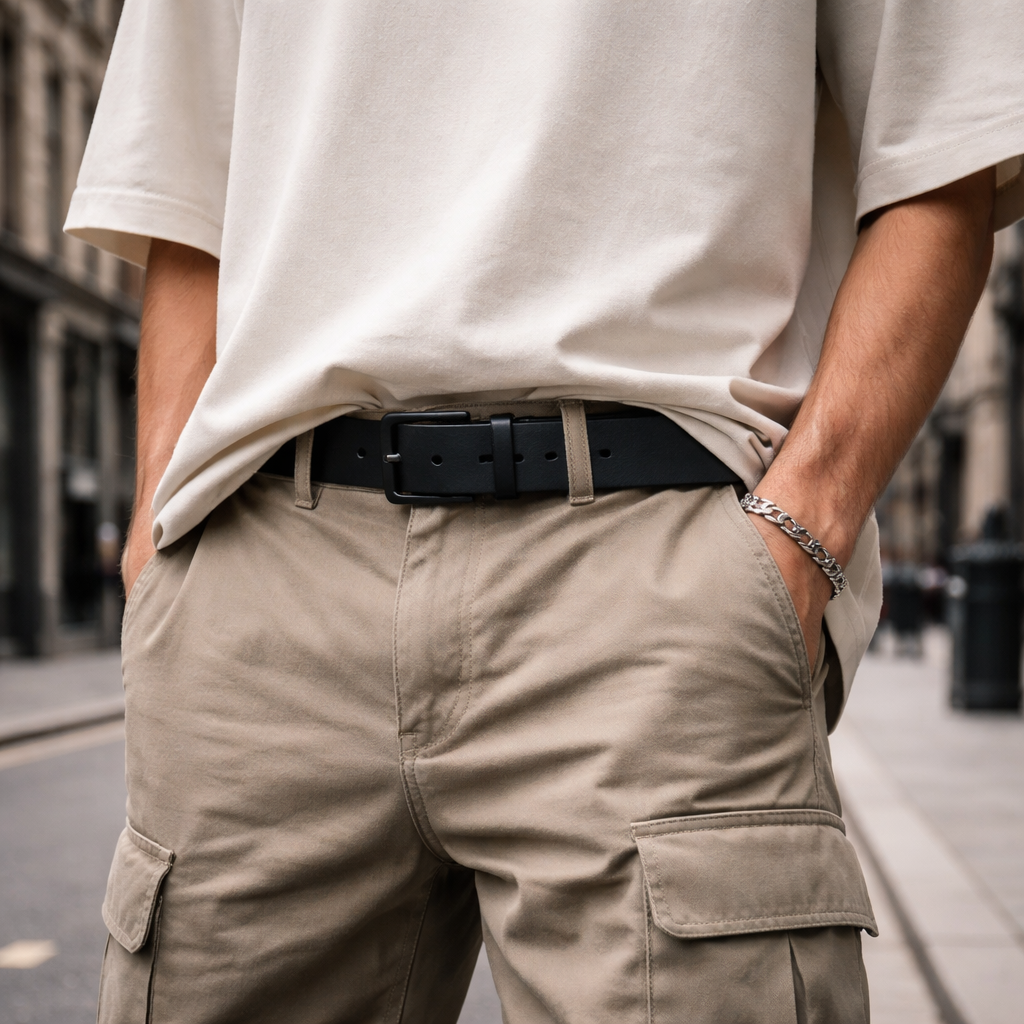 The Camden Minimalist Belt – Matte Buckle Edition